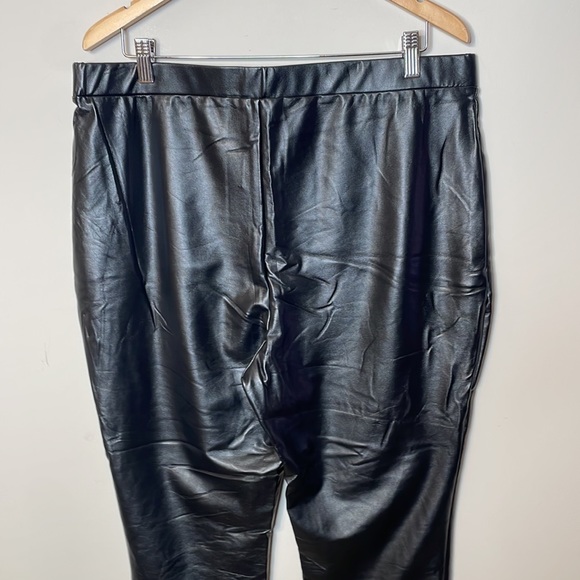 NWT Eloquii Faux Leather Leggings Size 18 - Picture 5 of 7